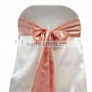 Mauve Satin chair sash, chair ties, wraps for wedding banquet hotel