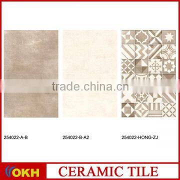 3D ink jet cheap ceramic wall tile for kitchen and bathroom 12x8 #254022