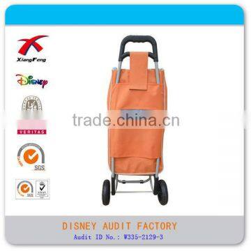 Oxford Fabic Folding Shopping Bag With Wheels Logo Customize