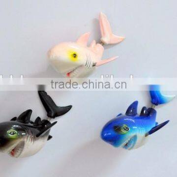 3.5 inch Factory Custom 3D Plastic Shark Refrigerator Magnets