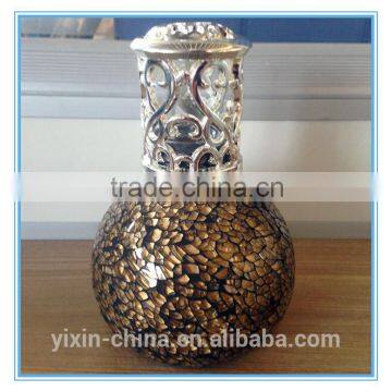 Aromatherapy Fragrance Lamp14/Oil lamp with wick/Mosaic glass oil burner/Home decoration