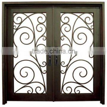 Top-selling artistic wrought iron double gate