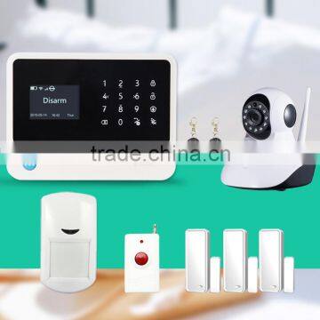 Newest GSM WIFI GPRS security alarm system instruction in russian & gsm home alarm system smart home wifi alarms with camera