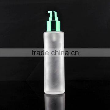 100ml cosmetic glass bottle with fancy pump