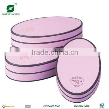 2013 LUXURY OVAL SHAPE GIFT BOX WITH LID AND BOTTOM