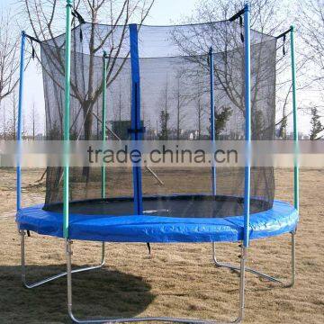 8FT Large Round Outdoor Trampoline with Safety Net