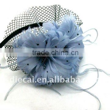 artificial feather flower for headbands