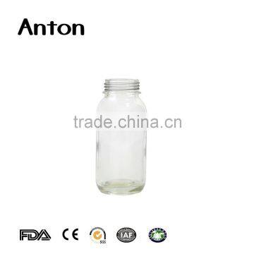 160ml Glass Material Clear Glass Milk Bottle Cheap Wholesale Round Milk Drinking Glass Bottle Clear Glass Round Milk Bottles photo-2
