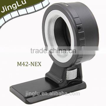 for M42 mount lens to NEX camera body lens adapter ring with long tripod