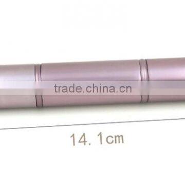 Newest Full Metal Aluminum Ferrule Double Side Retractable Powder Brush
