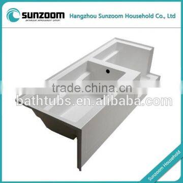 North American cUPC certified plastic bathtub, tub shower combo,corner bath shower combo