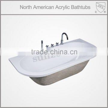 cUPC certified small bathroom bathtub, shallow bathtub, cheap corner bathtub