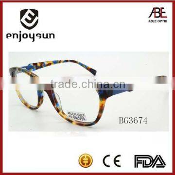 fashion multi-color frame lady acetate optical frame eyewear