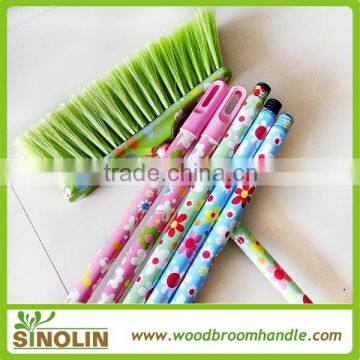 SINOLIN Colorful Smooth Iron Metal PVC Cover Extension Broom Handle