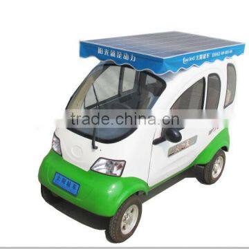 2014 hot sell high quality solar electric car electric vehicle electric rickshaw by solar power&battery