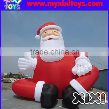 XIXI inflatable Christmas Decorations Sitting Santa Claus ground cartoon for advertising