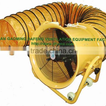 industrial exhaust fan with flexible duct