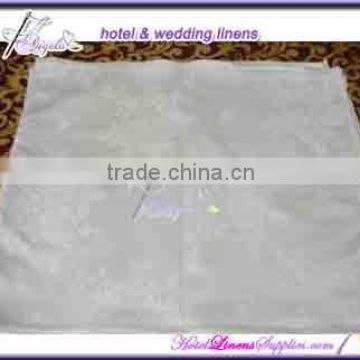 48*48cm white cotton napkins, white jacquard cotton napkins --good water absorption