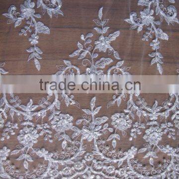 2016 latest arrival European style polyester curtain fabrics/ulle african fabric lace,teal tulle lace/Lace Product Type lace