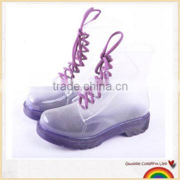 Popular jelly PVC rain boots for women