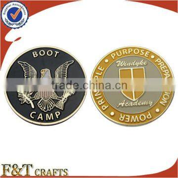 custom eagle gold customized soft enamel metal replica euro coin