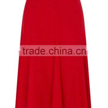 2015 New Arrival Ladies Fashion Linen Midi Skirt