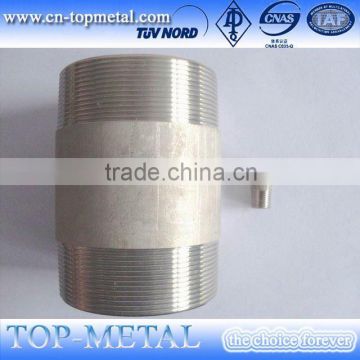 stainless steel male thread long double nipple