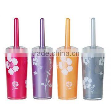 Rose printing clean toilet brush