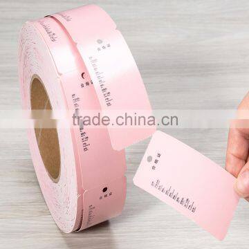 New style high gloss garment hangtag clothing tag printing with your own brand
