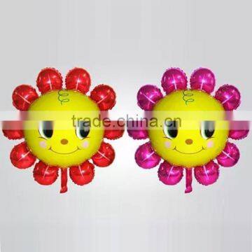 Wholesale in Stock Hot Selling Self Sealing Inflatable SUN FLOWERS Shaped Aluminium Foil Balloons 86*81cm