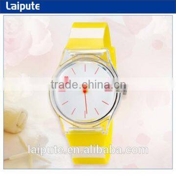 Latest Plastic Water Resistant Children's Analog Wrist Watch (Yellow)