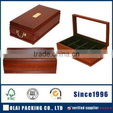 Luxury green tea wood packaging box