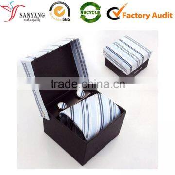 New design small cheap nice paper neck tie storage box professional factory