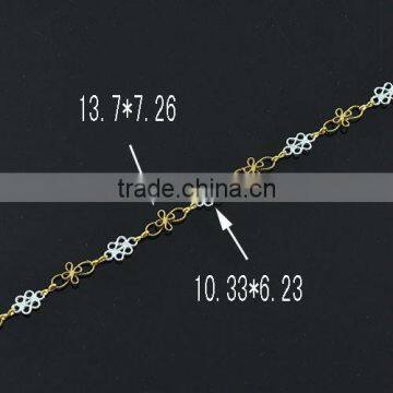 Golden and Silver Brass DIY Link Chain Used for Jewelry, Handbag