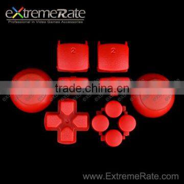 Chrome red thumbsticks with d-pad For PS3 Controller Repair Kits Game Accessories