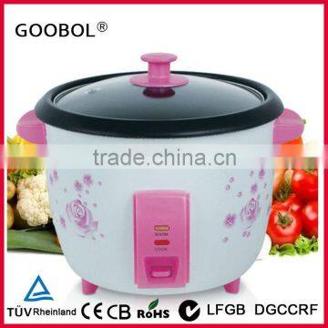 high quality small drum rice cooker with UL certificate flower rice cooker