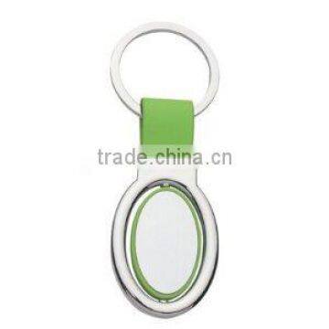 Oval Metal Spinner Key Tag