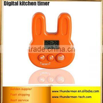 Cartoon style LCD Display Digital Kitchen Timers with Magnetic Function