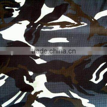 polyester and cotton ripstop camouflage fabric for army