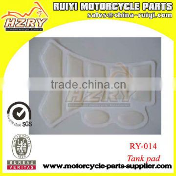 Motorcycle tank pad