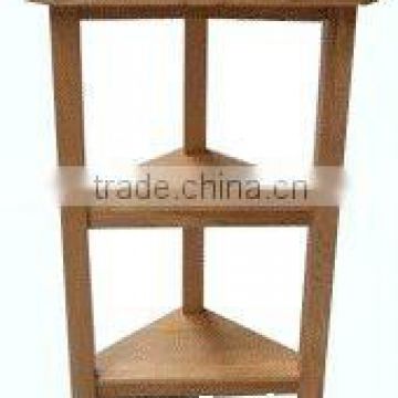 Solid Wood Corner Table 3 shelf