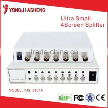 CCTV video Quad Screen Splitter YJS-8104A