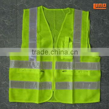 Cheap reflective safety vest with pockets