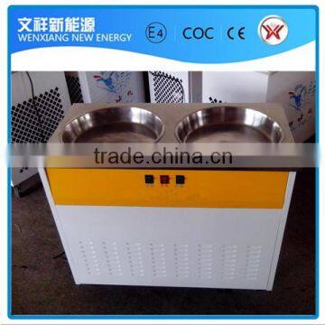 Ice Cream Application and New Condition fried ice cream machine double pan