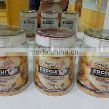 Round 1000ml candy cheap canister