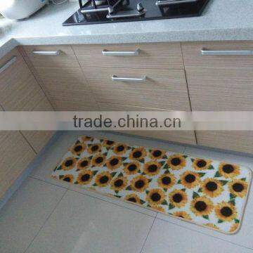 Self-adhesive Kitchen mat sunflower design