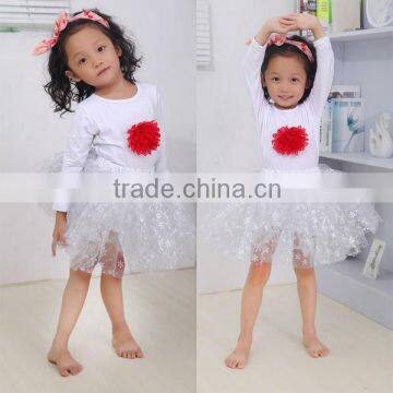 Children Clothing! Whosales Children's Clothing set, Fairy Princess Snowflake top and skirt outfit