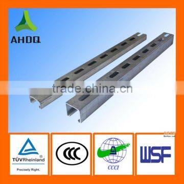 Different unistruct channel sizes