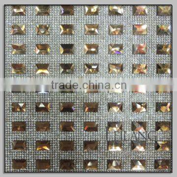 Brazil hot sales hotifix rhinestone crystal mesh