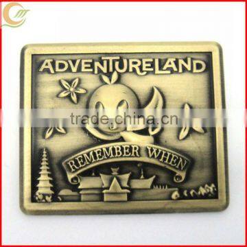 Zinc alloy antique bronze plating custom metal pins